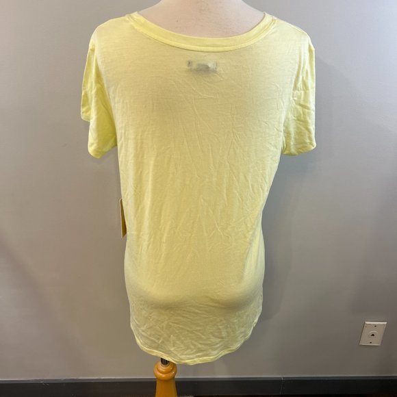NWT HALOGEN Short Sleeve Crewneck Tee in Green Wheat (L) - Picture 6 of 10